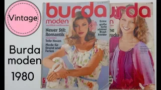 Burda moden 1980 ||  Vintage Patterns magazine review