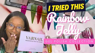 VARNAIL'S RAINBOW JELLY COLLECTION: Unboxing, Review & Nail Art Magic!
