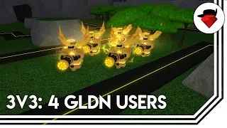 3v3 But Four People Are Using Golden Commando | Tower Battles [ROBLOX]