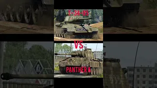 Panther A vs T-34-85 #warthunder comparisons #shorts