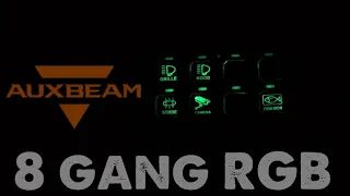 BEST BUDGET SWITCH PANEL/INSTALLING AUXBEAM 8 GANG RGB/ AUXBEAM 3 INCH DITCH LIGHTS