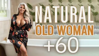 Natural Older Woman Over 50 Attractively Dressed Classy💖Natural Older Ladies Over 60💃Fashion Tips267