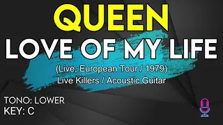 Queen - Love Of My Life  (Live Killers 1979) - Karaoke Instrumental - Lower