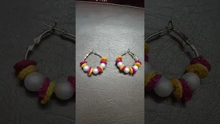 handmade earrings.... #diy #shorts #youtubeshorts #shortvideo
