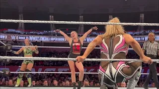 Ronda Rousey & Shayna Baszler vs Natalya & Tegan Nox | Full match | wwe live event 2023 |