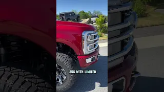 2024 Ford F-250 Rapid Red 2.5” Leveled on 36s