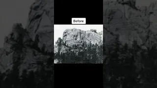 Mt. Rushmore before and after it was carved😳 #shorts