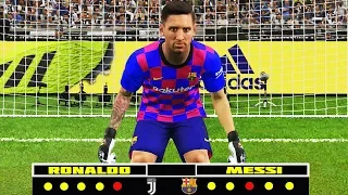 PES 2019 | goalkeeper L. Messi vS goalkeeper C. Ronaldo | Penalty Shootout Gameplay PC
