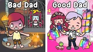 My Adoptive Dad Save Me From Evil Real Dad 😭 | Good Dad Vs Bad Dad 🥰😭 Toca Life World | @TocaToba