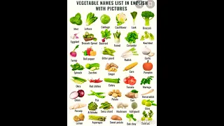 vegetable Name list in English with pictures //sabji  name in english