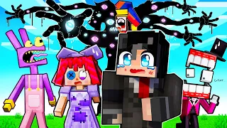Surrounded by POMNI and The Amazing Digital Circus in Minecraft! - FULL MOVIE