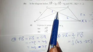 Vectors 2017 exam question