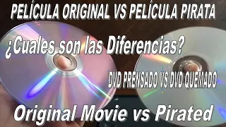 Disco Original vs Disco Pirata Diferencias | Disco prensado vs Disco quemado Películas Originales