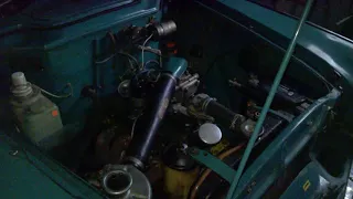пробный запуск двигателя москвич 407  06.01.2018 г.