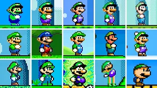 Evolution of Luigi's Sprites in Super Mario World