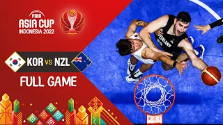 Korea 🇰🇷 - New Zealand 🇳🇿 | Quarter Final |  Basketball Full Game - #FIBAASIACUP 2022