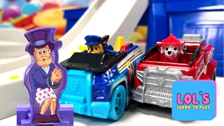 Paw Patrol Metal Mover Track and Vehicles: Build and Race with Marshall, Chase, and All the Pups!