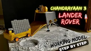 How to make chandrayaan 3 lander and rover working model #vikram & #pragyan