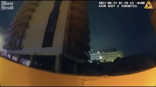 Bodycam video shows moment when police responded to Surfside building collapse