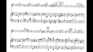 André Jolivet - Flute Concerto (1949) [Score-Video]