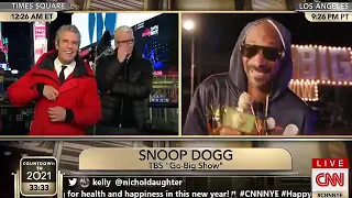 Anderson Cooper Can't Stop Laughing W/ Andy Cohen & Snoop Dogg | CNN New Year's Eve Live