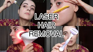 LASER HAIR REMOVAL || PHILIPS LUMEA REVIEW & PRICE || SHAVING MY FACE || DERMAPLANING BENEFITS