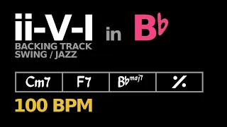 ii V I in Bb (100 BPM) Backing Track