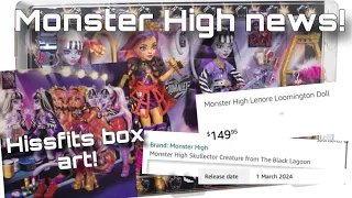 MONSTER HIGH NEWS! Hissfits box art, NEW g1 Amazon listings +possible Skullector release date!