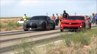 Nissan GTR R35 Street Racing Camaro ZL1