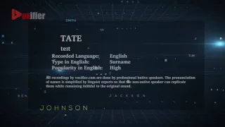 How to Pronunce Tate in English - Voxifier.com