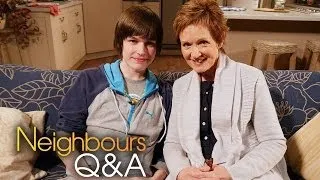 Neighbours Q&A - Calen Mackenzie (Bailey Turner) & Jackie Woodburne (Susan Kennedy) - Part 1