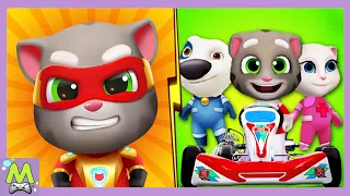 Talking Tom Hero Dash vs My Tom Kart.Супергерой Том против Поддельного Тома-Гонщика.Кто Круче