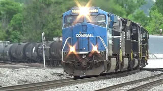 NS 8098 Conrail HU w/ Slug Set Leads NS 377 on 4/25/20 (Short Clip)
