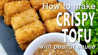 HOW TO MAKE CRISPY TOFU with PEANUT SAUCE | TOFU RECIPE | BUDGET AND EASY RECIPE