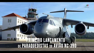 Primeiro Lançamento de Paraquedistas do Avião KC-390