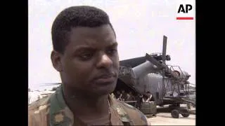 SIERRA LEONE: FREETOWN: US EVACUEES FLOWN IN FROM LIBERIA