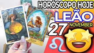 UM MILAGRE ACONTECE NA SUA VIDA 😍 Horoscopo do dia de hoje LEÃO 27 novembro 2022♌️tarô Leão