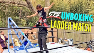 2 BROKEN LADDERS USED IN GTS WRESTLING UNBOXING MATCH!