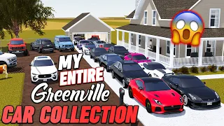 MY ENTIRE GREENVILLE CAR COLLECTION!! || ROBLOX - Greenville