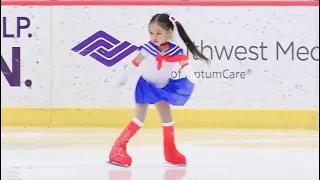 Mia Kam, 5-year-old, USFS Silver State Open Championships, Figure Skating, PreFreeSkate, Sailor Moon