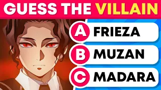 Try to Guess the Villain Character 😈 Anime Quiz 🔥 Anime Test 💯