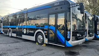 Новые троллейбусы в Алматы.