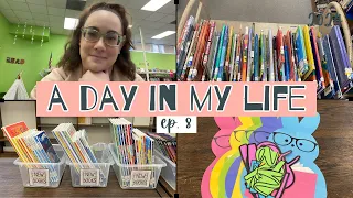 A DAY IN THE LIFE OF A SCHOOL LIBRARIAN | come along with me on a teacher work day (ep. 8)