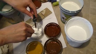 Master Class How to color the transparent and covering paint with their own hands