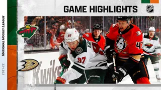 Wild @ Ducks 10/15/21 | NHL Highlights