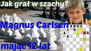 SZACHY 219# Jak grać w szachy? 12-letni Magnus Carlsen przyszły mistrz świata , obrona Caro-Kann