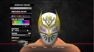 WWE 13 Superstar Threads Sin Cara Money In The Bank Gold,Silver and Black 2011 Attire