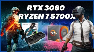 RTX 3060 + RYZEN 7 5700X - Test in 8 Games / Teste em 8 jogos