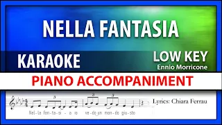 Nella fantasia Karaoke Morricone Low Voice