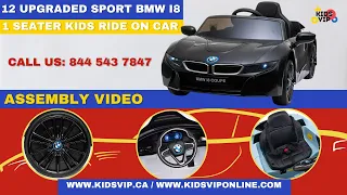 BMW I8 Coupe Kids and Toddlers Ride on  Assembly Instructions Video